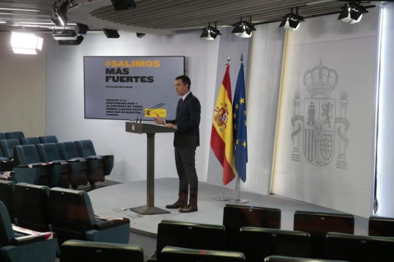 Sánchez expresa su «orgullo» por el estado de alarma que ha frenado la pandemia