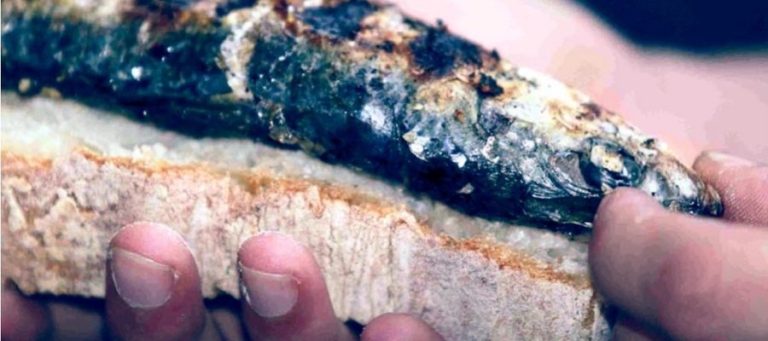 Sardinas asadas a la parrilla