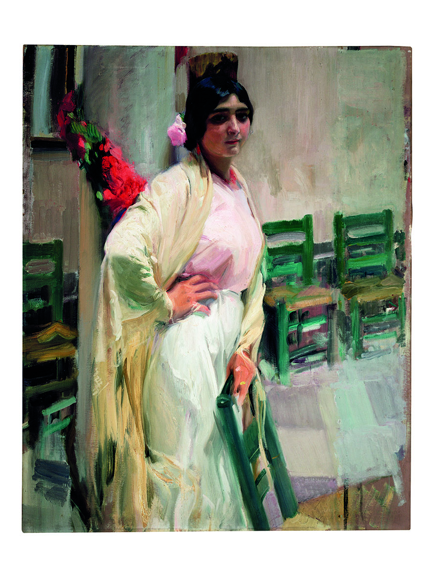 JOAQUÍN SOROLLAMaría la guapa, 1915
Óleo sobre lienzo, 125 x 100 cm
Museo Sorolla, Madrid, inv. 01039