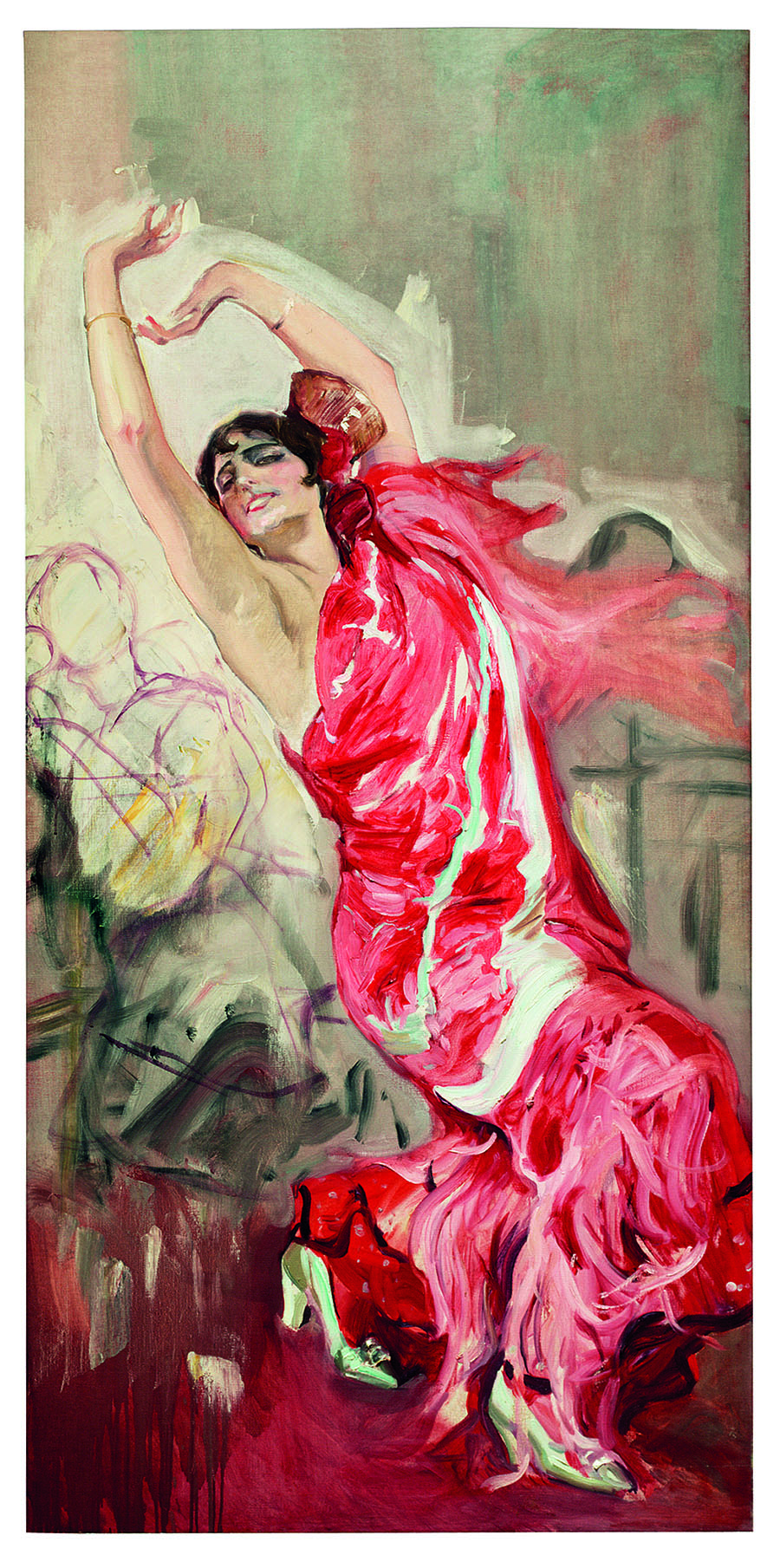 JOAQUÍN SOROLLABailaora flamenca, 1914
Óleo sobre lienzo, 206,5 x 100 cm
Museo Sorolla, Madrid, inv. 01045