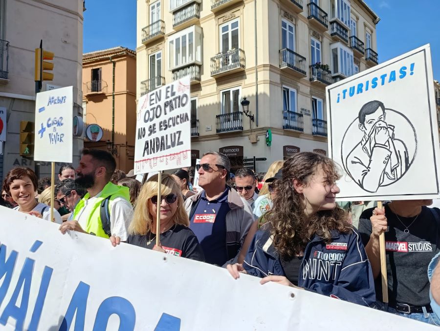 Manifestación en Málaga