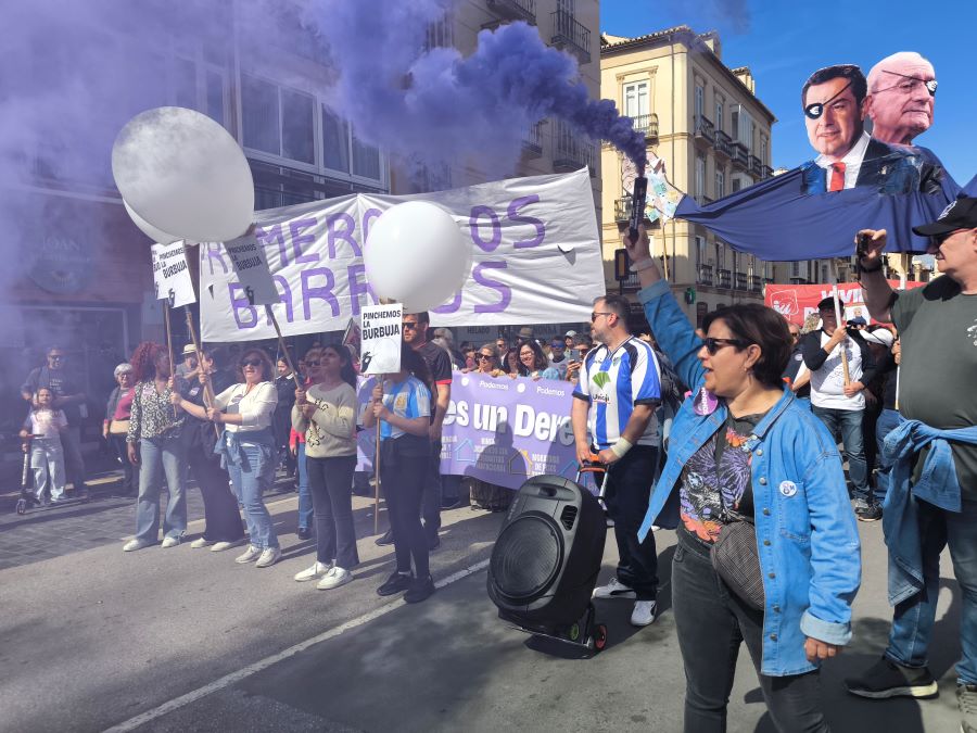 Manifestación en Málaga