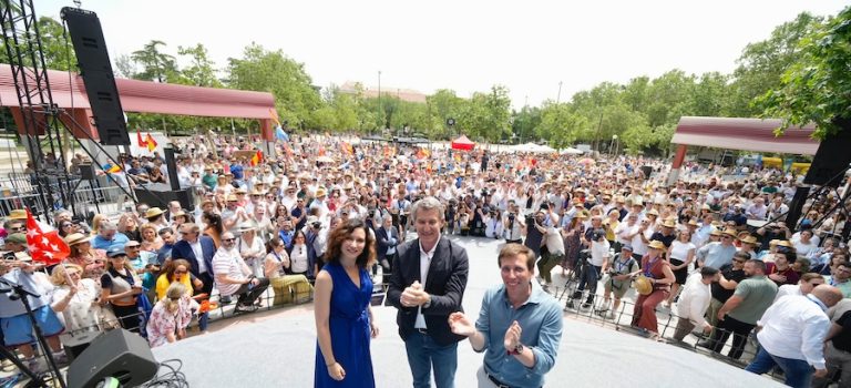 Feijóo y Ayuso calientan la protesta del 8-J