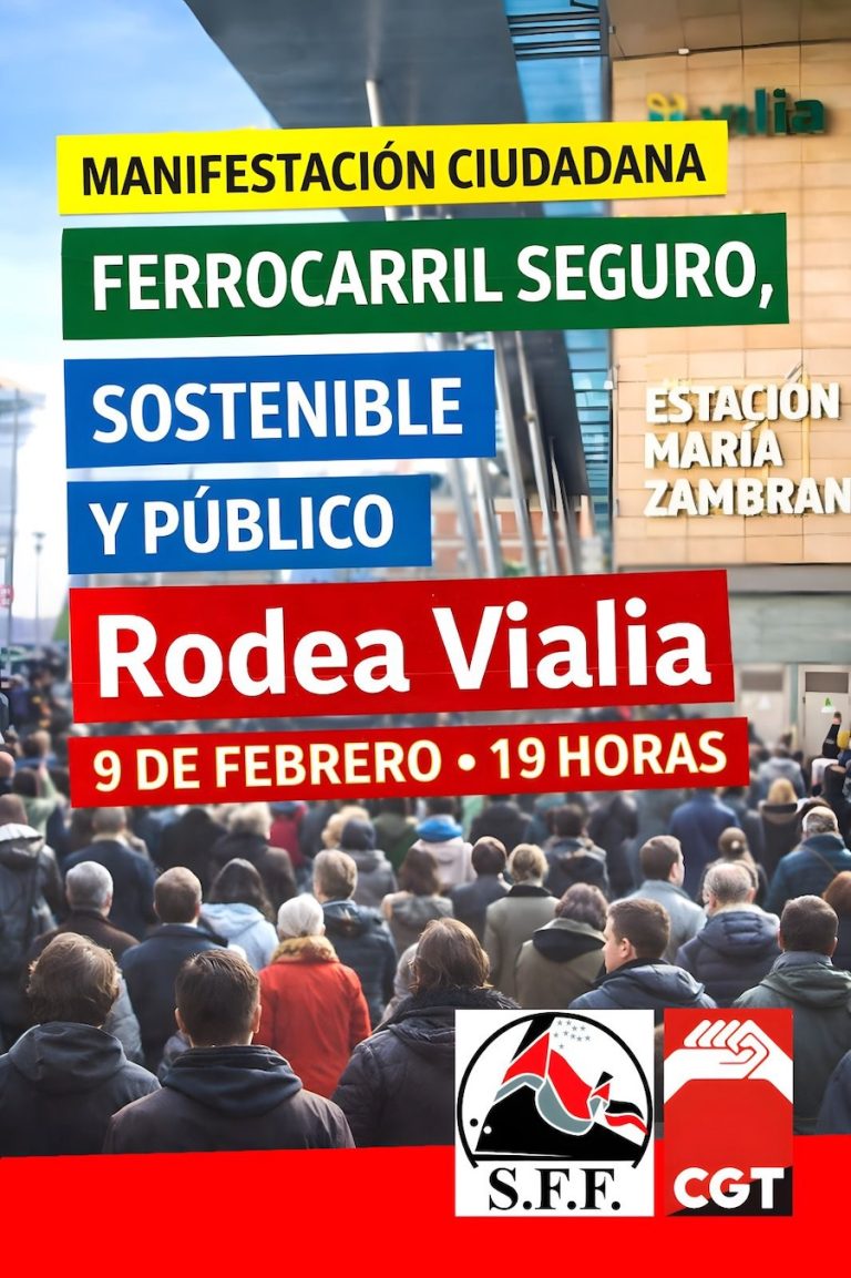 Comienzan los tres días de lucha por un ferrocarril de todas y para todas las personas