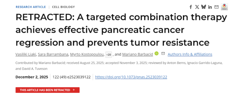 El CNIO evita valorar la retirada del artículo de Barbacid sobre cáncer de páncreas y se remite a su código interno