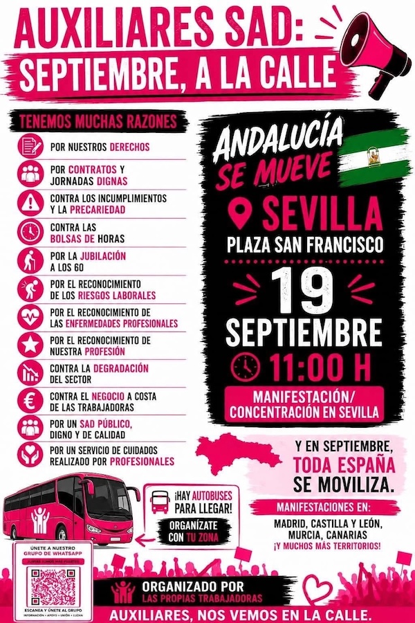 Las calles de Sevilla se inundan hoy de batas blancas del SAD